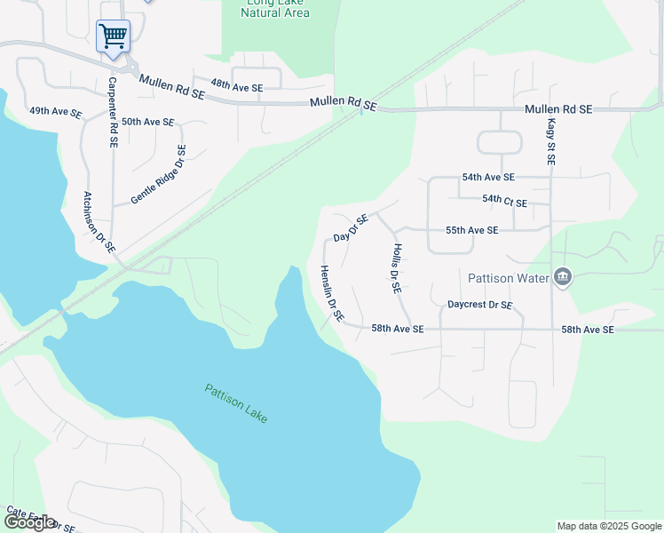 map of restaurants, bars, coffee shops, grocery stores, and more near 5526 Henslin Drive Southeast in Olympia