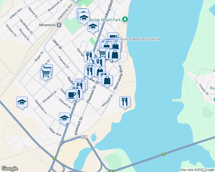 206 McCallum Street, Miramichi NB Walk Score