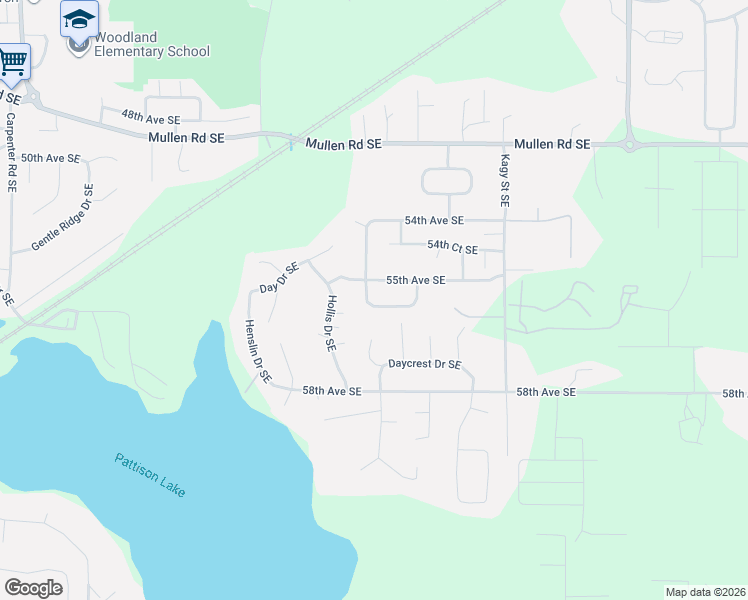 map of restaurants, bars, coffee shops, grocery stores, and more near 8220 Jill Court Southeast in Olympia