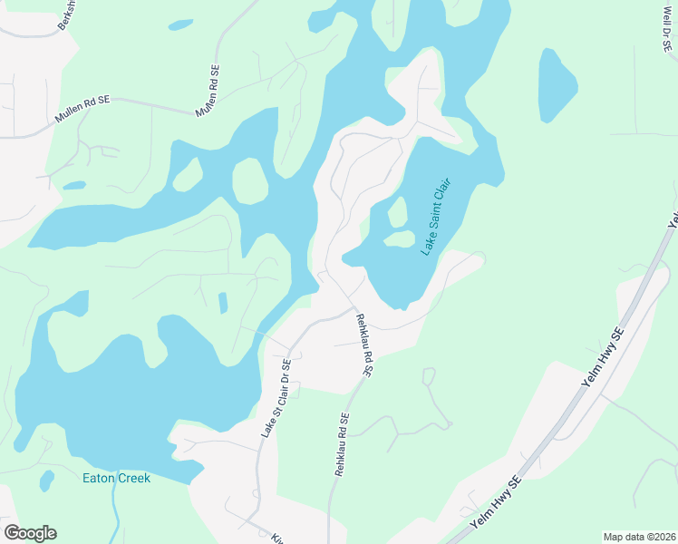 map of restaurants, bars, coffee shops, grocery stores, and more near 5324 Rehklau Road Southeast in Olympia
