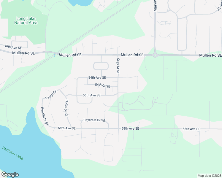 map of restaurants, bars, coffee shops, grocery stores, and more near 8500 55th Avenue Southeast in Olympia