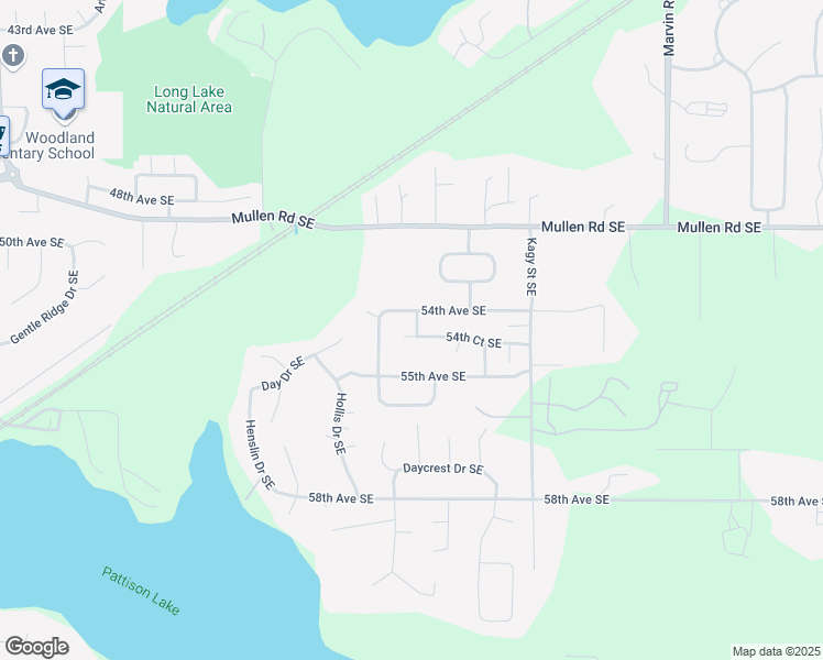 map of restaurants, bars, coffee shops, grocery stores, and more near 8242 54th Court Southeast in Lacey