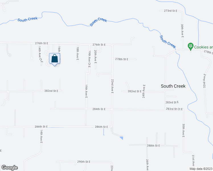 map of restaurants, bars, coffee shops, grocery stores, and more near 28114 22nd Avenue East in Spanaway