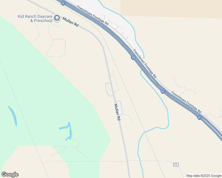 map of restaurants, bars, coffee shops, grocery stores, and more near 15283 Mullan Road in Missoula