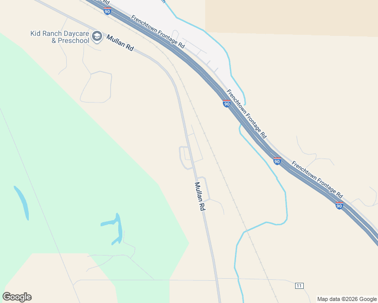 map of restaurants, bars, coffee shops, grocery stores, and more near 15283 Mullan Road in Missoula