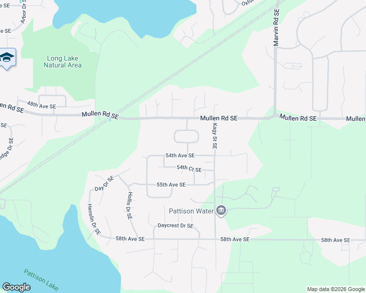 map of restaurants, bars, coffee shops, grocery stores, and more near 8319 54th Avenue Southeast in Lacey