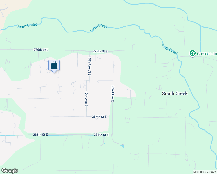 map of restaurants, bars, coffee shops, grocery stores, and more near 28114 22nd Avenue East in Spanaway