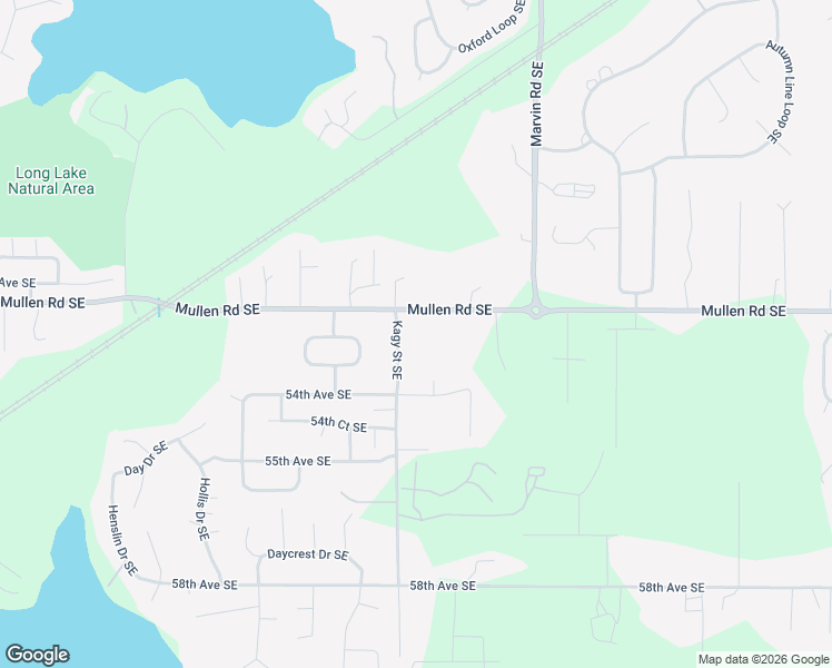 map of restaurants, bars, coffee shops, grocery stores, and more near 5022 Kagy Street Southeast in Olympia