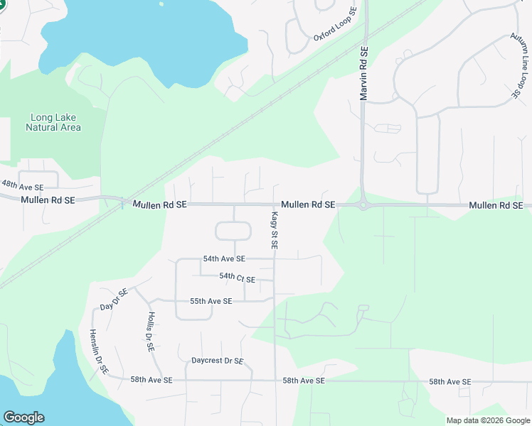 map of restaurants, bars, coffee shops, grocery stores, and more near 5027 Kagy Street Southeast in Olympia