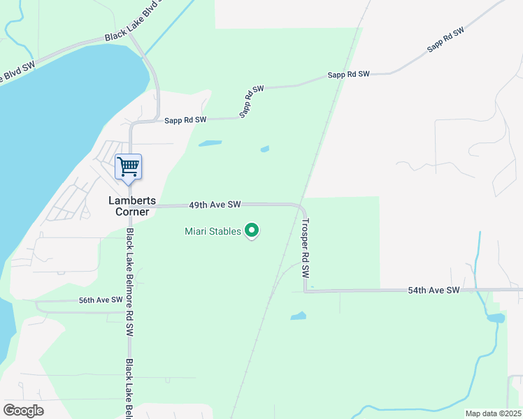 map of restaurants, bars, coffee shops, grocery stores, and more near 3544 49th Avenue Southwest in Olympia
