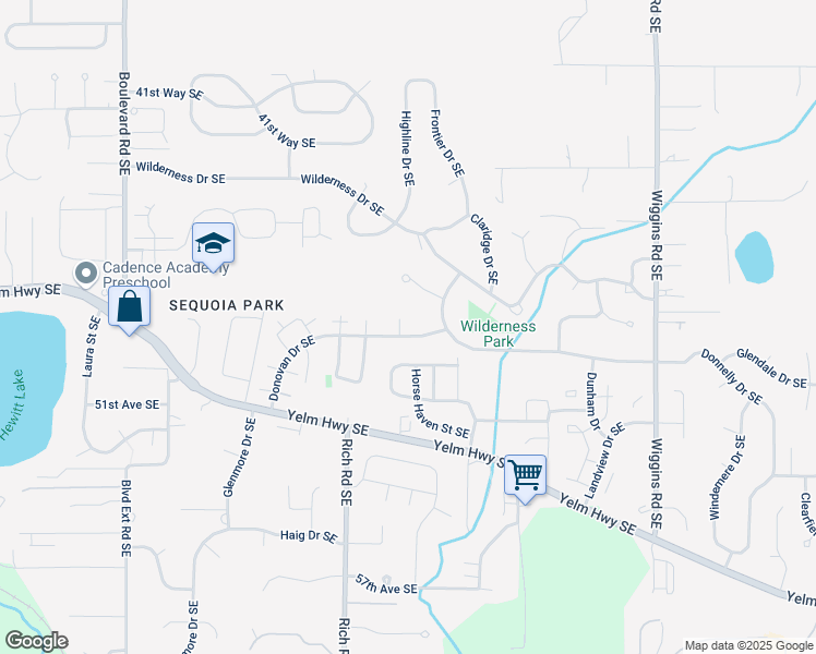 map of restaurants, bars, coffee shops, grocery stores, and more near 4727 Crisman Court Southeast in Olympia