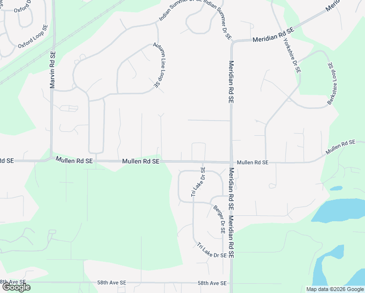 map of restaurants, bars, coffee shops, grocery stores, and more near 9240 Mullen Road Southeast in Olympia