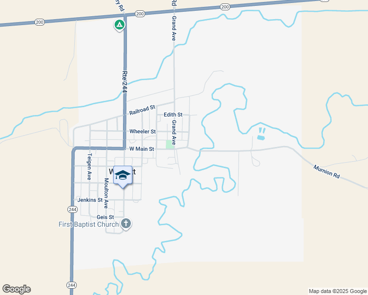 map of restaurants, bars, coffee shops, grocery stores, and more near West Main Street in Winnett