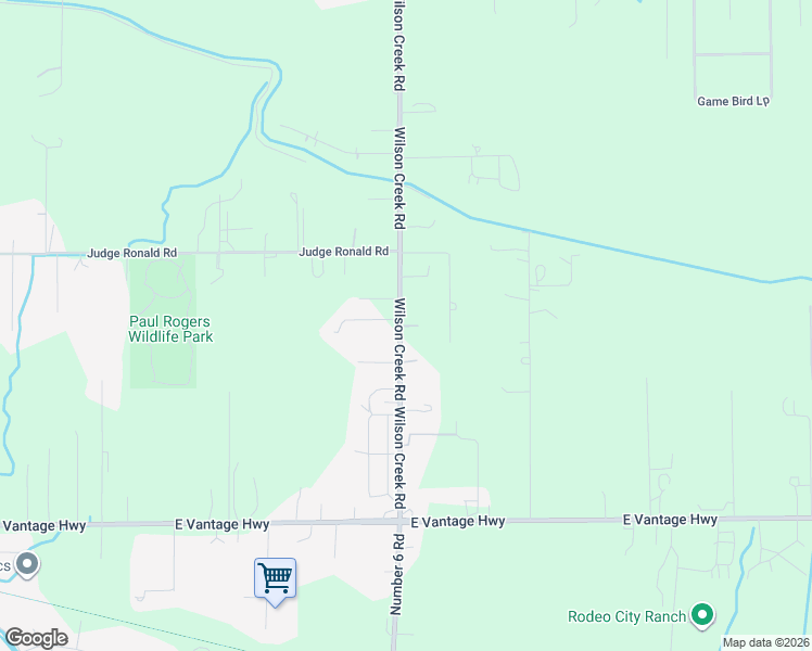 map of restaurants, bars, coffee shops, grocery stores, and more near 630 Wilson Creek Road in Ellensburg