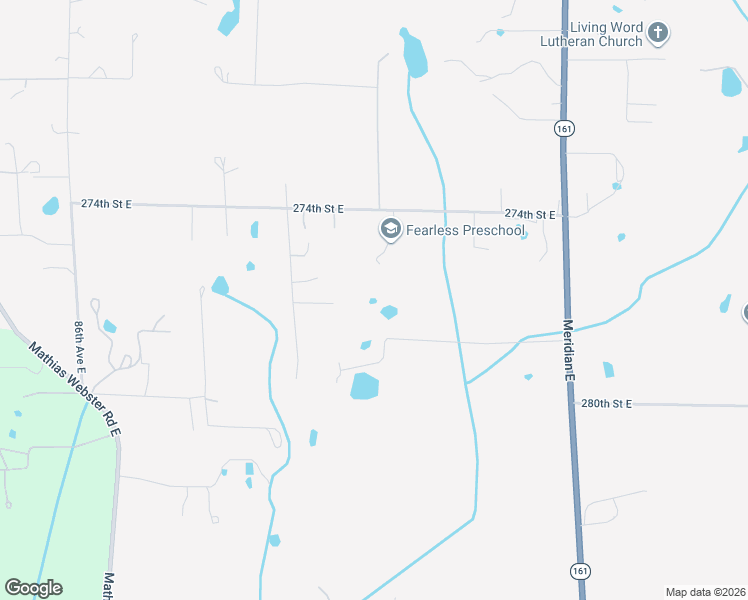 map of restaurants, bars, coffee shops, grocery stores, and more near 9403 277th Street East in Graham