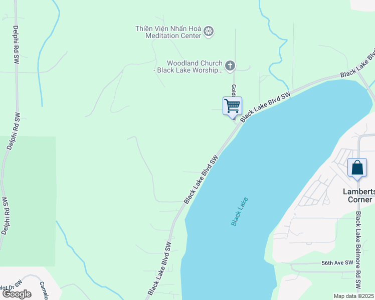 map of restaurants, bars, coffee shops, grocery stores, and more near 4717 Black Lake Boulevard Southwest in Olympia
