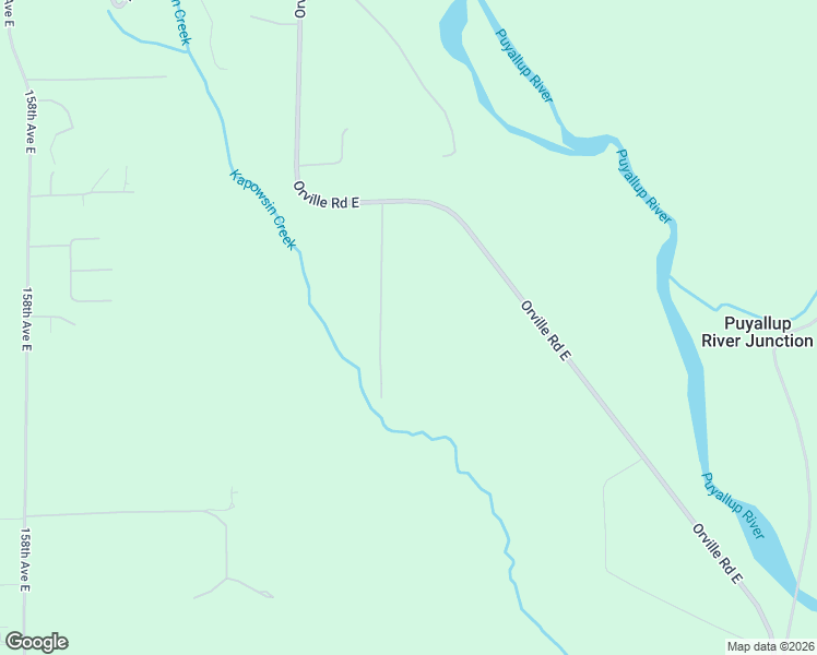 map of restaurants, bars, coffee shops, grocery stores, and more near 27515 168th Avenue Court East in Orting