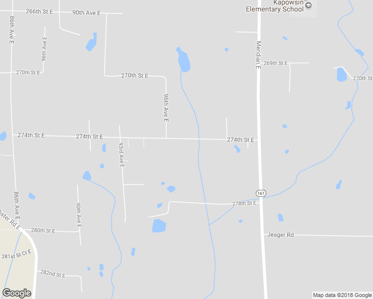 map of restaurants, bars, coffee shops, grocery stores, and more near 9704 274th Street East in Graham