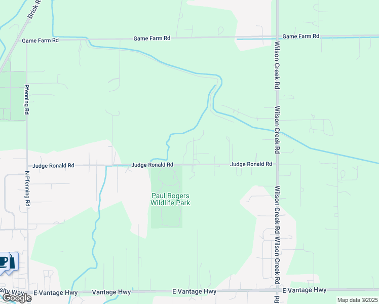 map of restaurants, bars, coffee shops, grocery stores, and more near 2407 Judge Ronald Road in Ellensburg