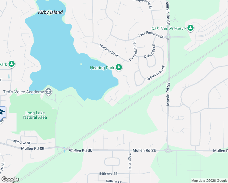 map of restaurants, bars, coffee shops, grocery stores, and more near 4206 Kyro Road Southeast in Olympia