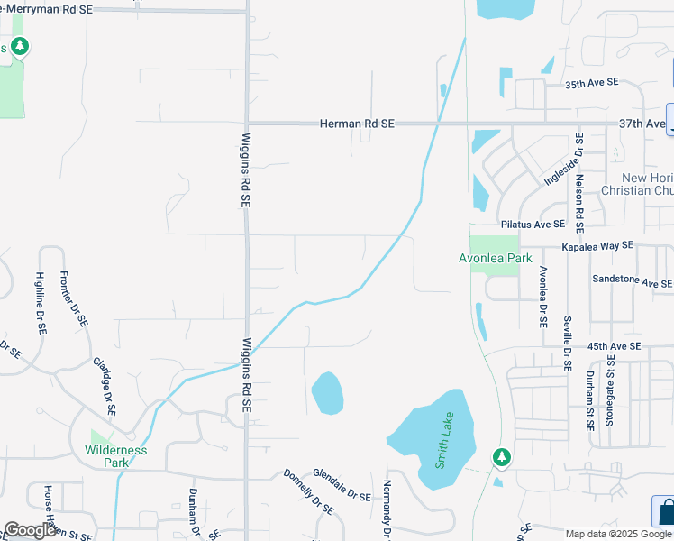 map of restaurants, bars, coffee shops, grocery stores, and more near 4004 Wiggins Road Southeast in Olympia