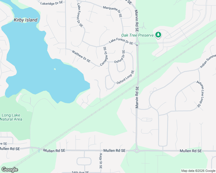 map of restaurants, bars, coffee shops, grocery stores, and more near 8600 Oxford Avenue Southeast in Lacey