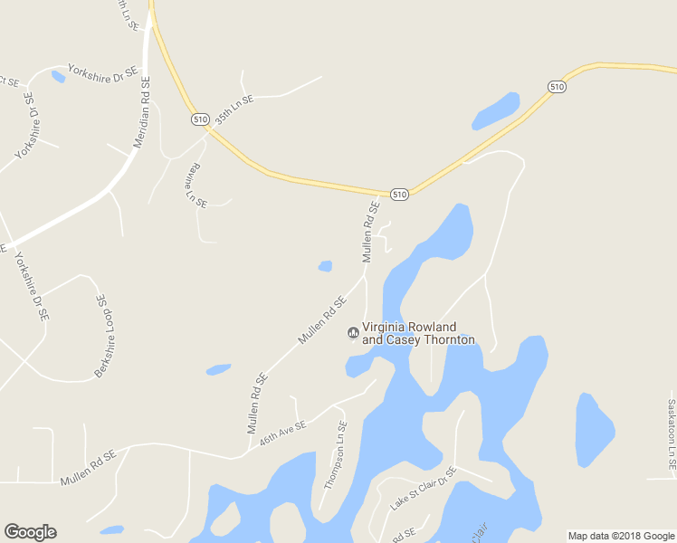 map of restaurants, bars, coffee shops, grocery stores, and more near 10416 Mullen Road Southeast in Olympia