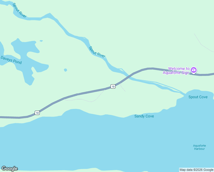 map of restaurants, bars, coffee shops, grocery stores, and more near 94 Newfoundland and Labrador 10 in Aquaforte