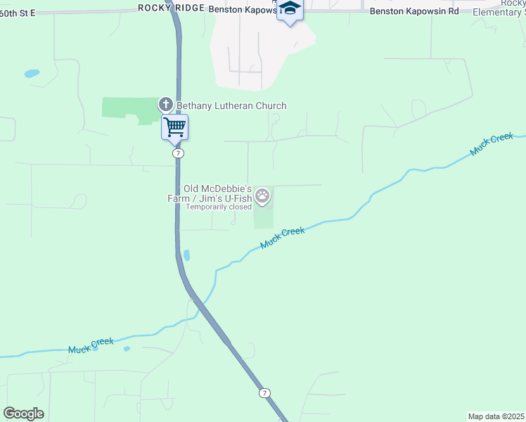 map of restaurants, bars, coffee shops, grocery stores, and more near 4924 268th Street East in Spanaway