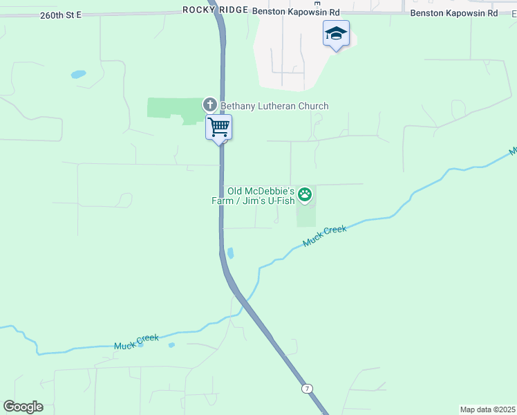 map of restaurants, bars, coffee shops, grocery stores, and more near 26905 47th Avenue East in Spanaway