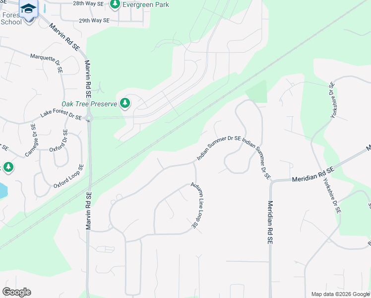map of restaurants, bars, coffee shops, grocery stores, and more near 4035 Indian Summer Drive Southeast in Olympia