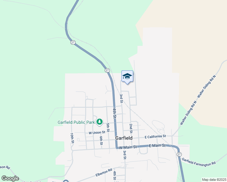 map of restaurants, bars, coffee shops, grocery stores, and more near in Garfield
