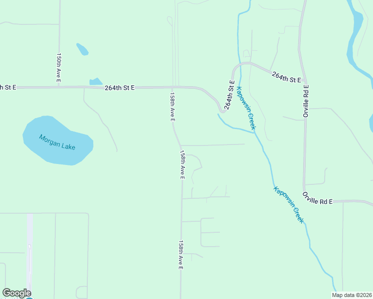 map of restaurants, bars, coffee shops, grocery stores, and more near 15801 269th Street East in Graham