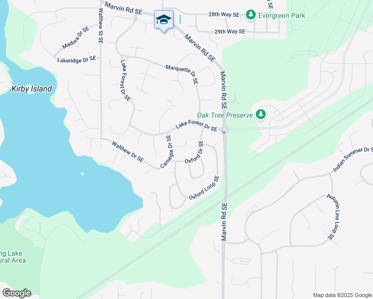 map of restaurants, bars, coffee shops, grocery stores, and more near 8521 37th Court Southeast in Lacey