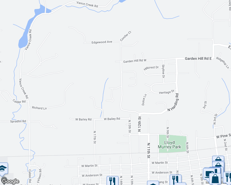 map of restaurants, bars, coffee shops, grocery stores, and more near 13 Ridgeview Lane in Elma