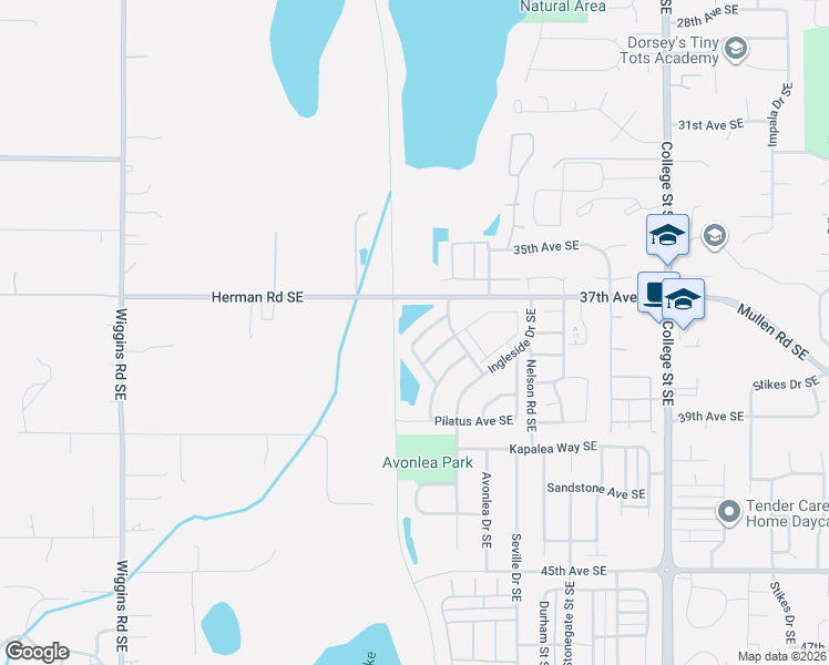 map of restaurants, bars, coffee shops, grocery stores, and more near 3739 Santis Loop Southeast in Lacey