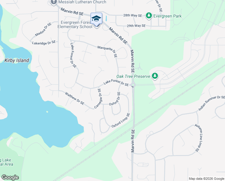map of restaurants, bars, coffee shops, grocery stores, and more near 8525 37th Court Southeast in Olympia