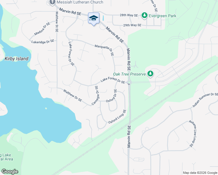 map of restaurants, bars, coffee shops, grocery stores, and more near 8525 37th Court Southeast in Olympia