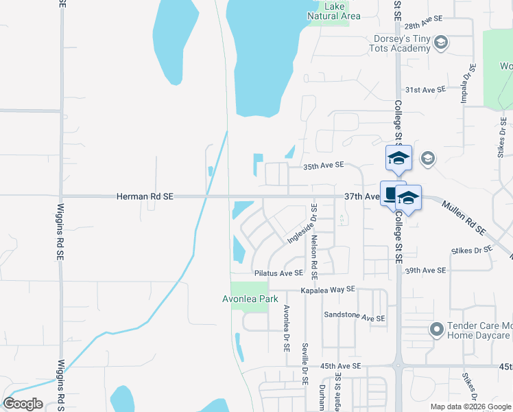 map of restaurants, bars, coffee shops, grocery stores, and more near 4104 Santis Loop Southeast in Lacey