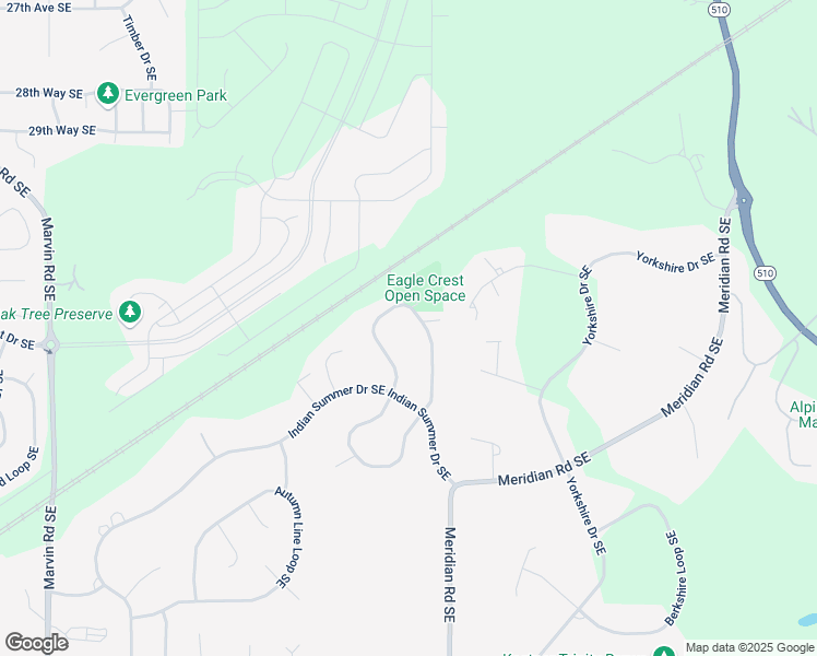 map of restaurants, bars, coffee shops, grocery stores, and more near 3727 Golden Eagle Loop Southeast in Lacey