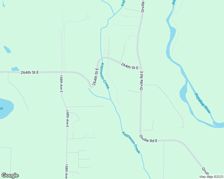 map of restaurants, bars, coffee shops, grocery stores, and more near 26614 163rd Avenue East in Orting
