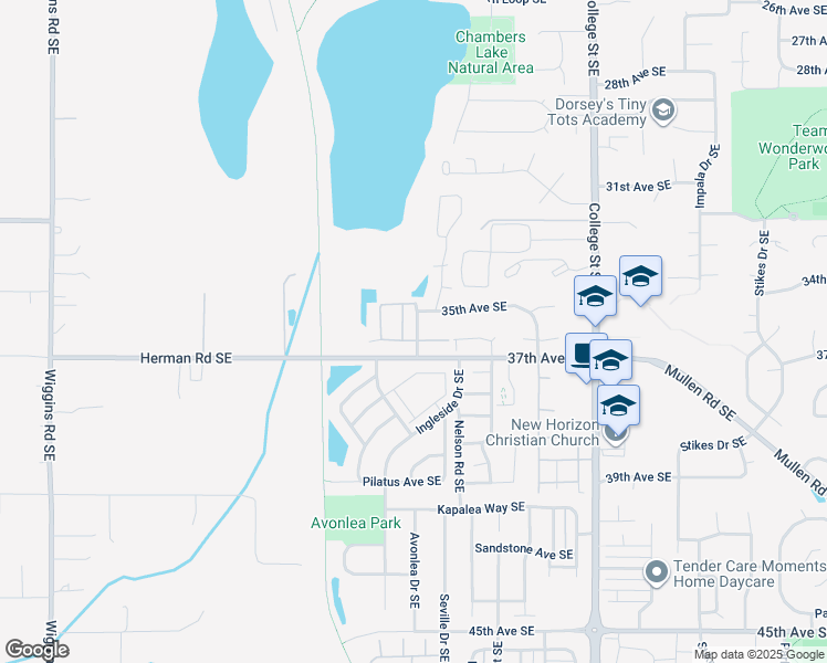 map of restaurants, bars, coffee shops, grocery stores, and more near 4300 37th Avenue Southeast in Lacey