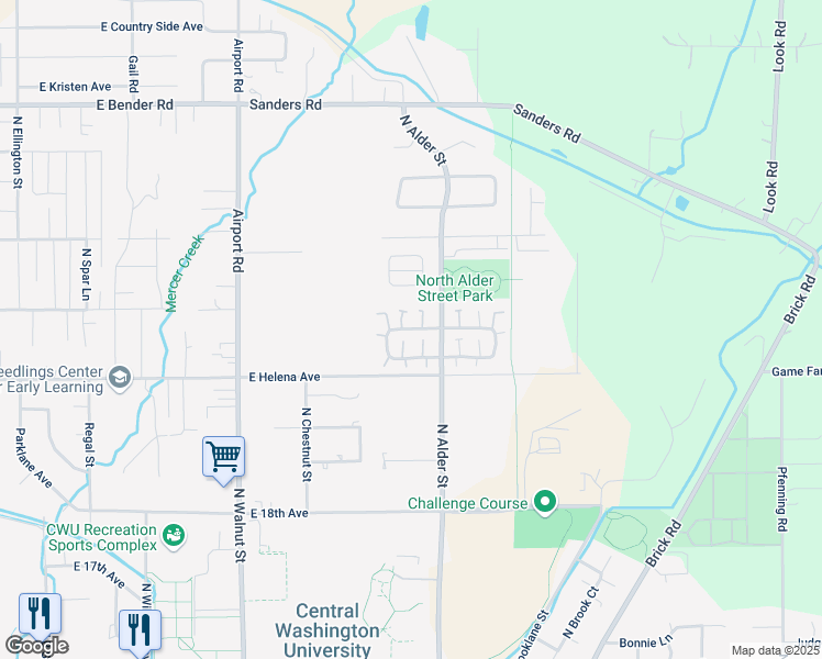 map of restaurants, bars, coffee shops, grocery stores, and more near 1000 Harvest Loop in Ellensburg