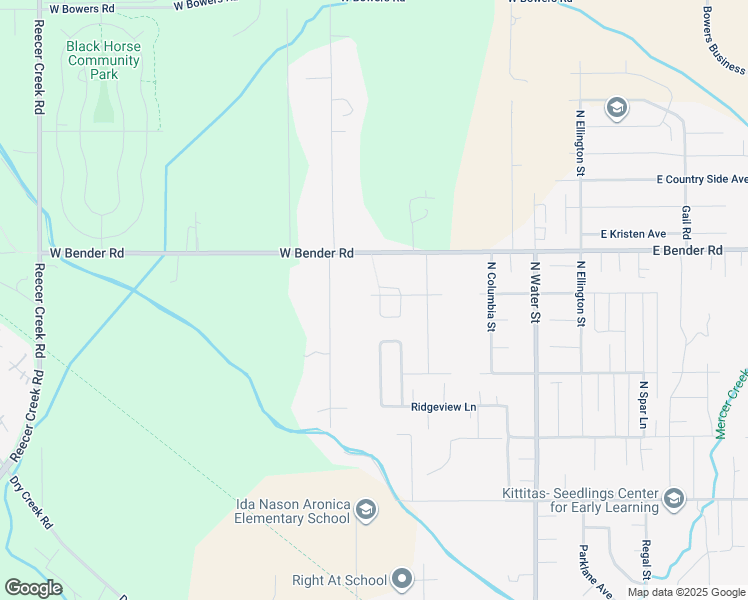 map of restaurants, bars, coffee shops, grocery stores, and more near 2515 North Snowdrop Street in Ellensburg