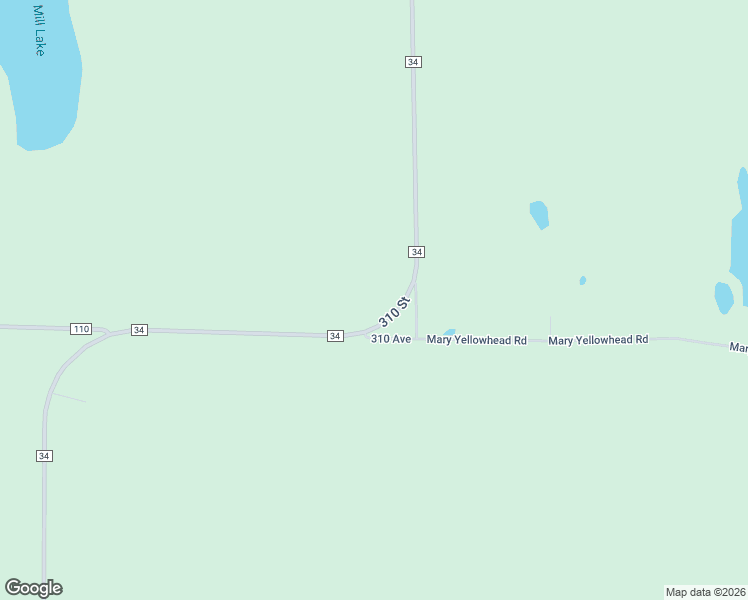 map of restaurants, bars, coffee shops, grocery stores, and more near 31062 County Highway 34 in Becker County