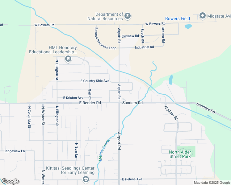 map of restaurants, bars, coffee shops, grocery stores, and more near 606 East Remington Drive in Ellensburg