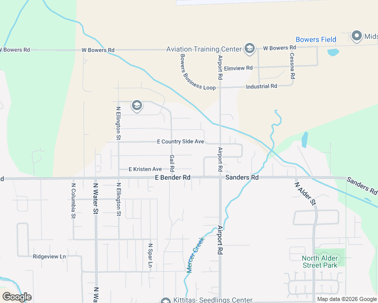 map of restaurants, bars, coffee shops, grocery stores, and more near 503 East 28th Avenue in Ellensburg