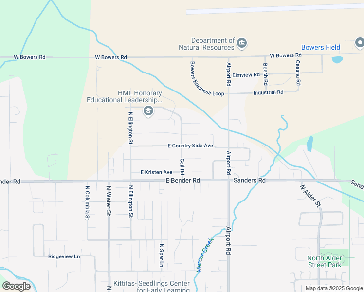 map of restaurants, bars, coffee shops, grocery stores, and more near 202 East Country Side Avenue in Ellensburg