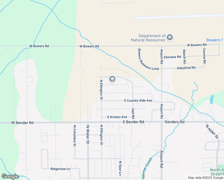map of restaurants, bars, coffee shops, grocery stores, and more near 100 East Stanford Avenue in Ellensburg