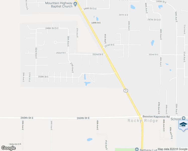 map of restaurants, bars, coffee shops, grocery stores, and more near 25528 40th Avenue Court East in Spanaway